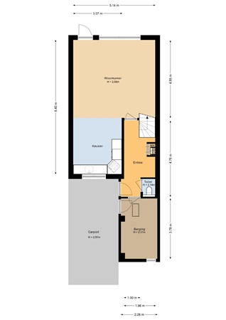 Floorplan - Bergeend 21, 3752 KN Bunschoten-Spakenburg